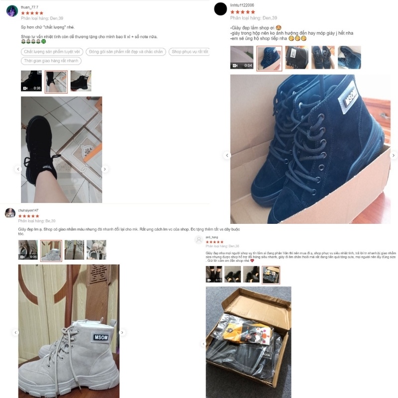 Bốt da lộn, bốt nữ phiên bản chữ MSOM mới, đế tăng chiều cao, lên chân siêu đẹp DVT 1017720