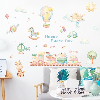 Cartoon balloon wall sticker Children's room background decorative wall stickers