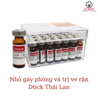 Nhỏ gáy diệt ve rận bọ chét detick thái lan