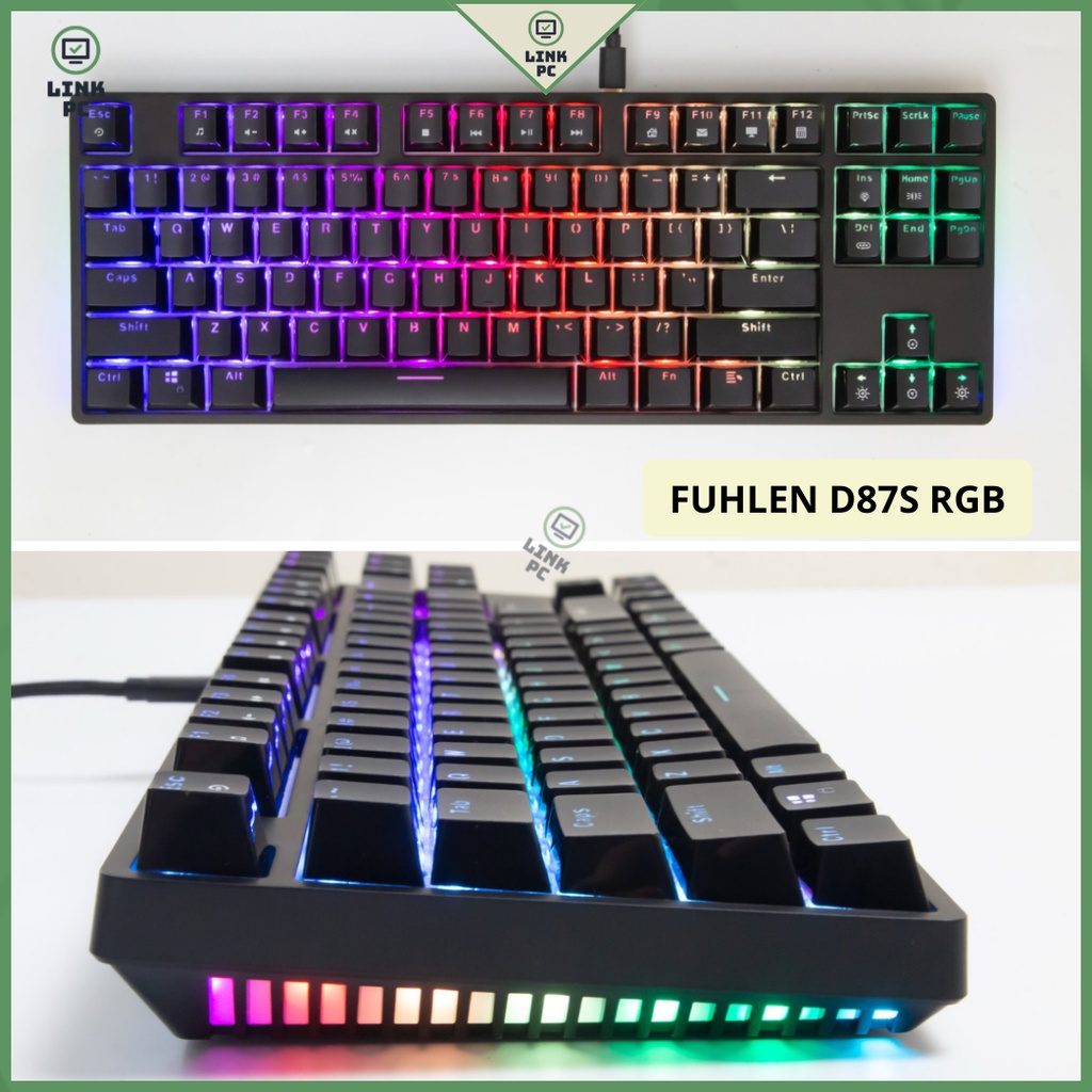 Bàn phím cơ Fuhlen D87S RGB New Box - Nâng Cấp CỦA M87S