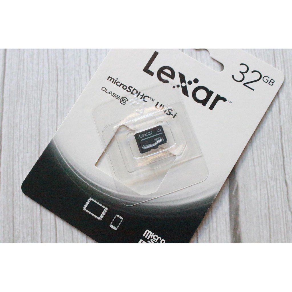 Thẻ nhớ MicroSDHC Lexar 32GB Class 10 U1 100MB/s (Đen)