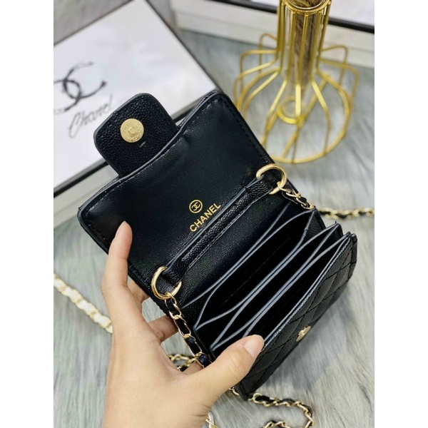 Túi xách nữ mini nhiều ngăn C H A N E L size 13cmFreeship