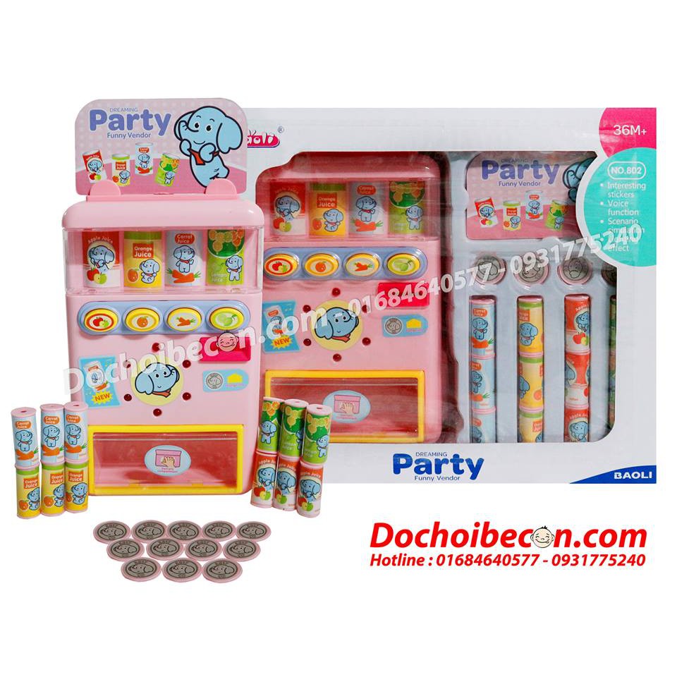 Máy bán nước tự động - Dùng pin, có đèn âm thanh2