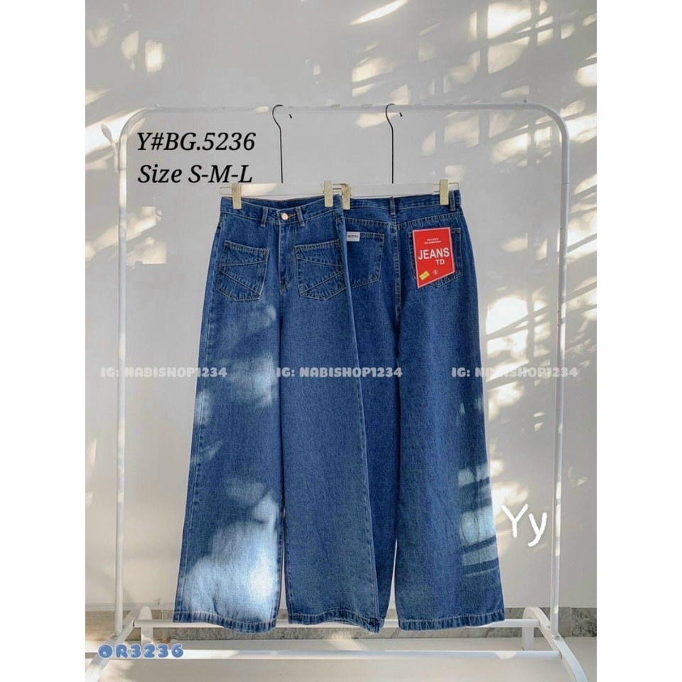 quần jean baggy có 2 túi trước cá tính na