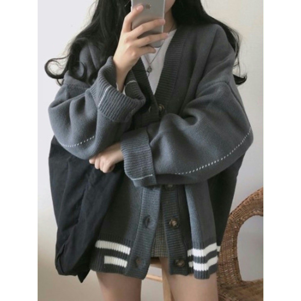 Cardigan mỏng nhẹ rộng rãi phong cách Hàn Quốc Order #036