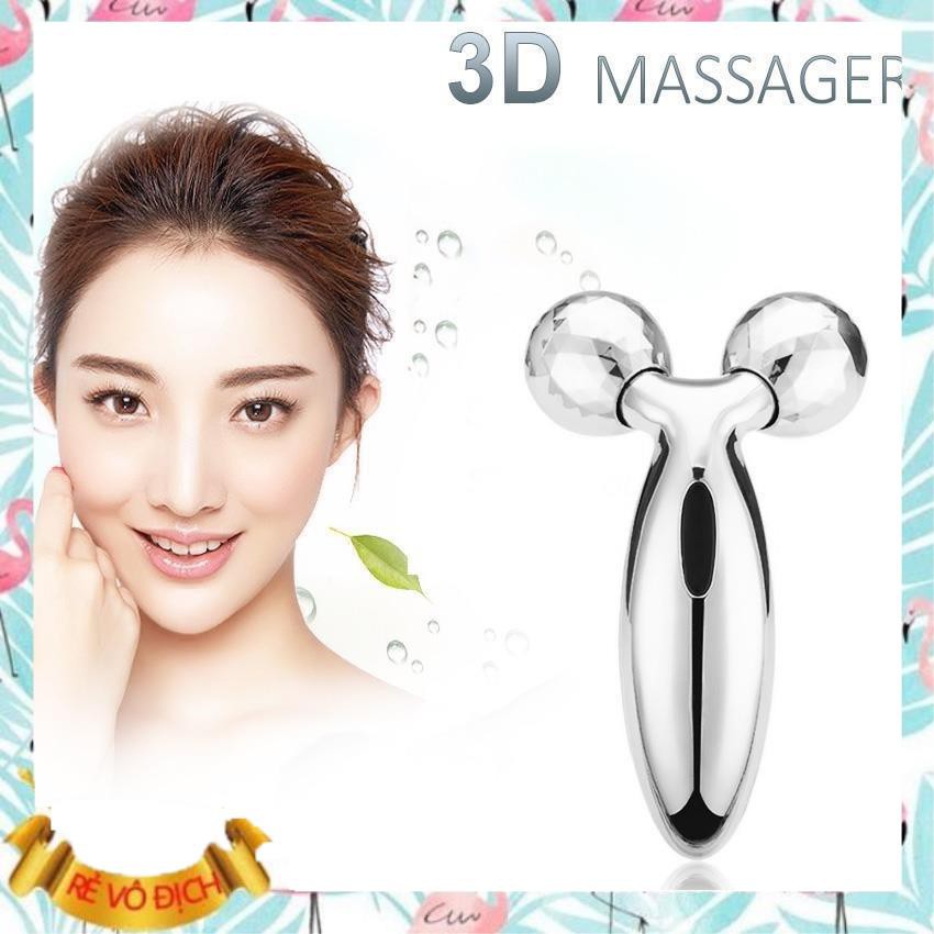 (Giá sỉ)  Cây Lăn Massage Mặt 3D Loại Lớn - Mát Xa Đẹp Da, Tạo Cằm V-Line, Thon Gọn Đùi, Giảm Mỡ Bụng  - M103