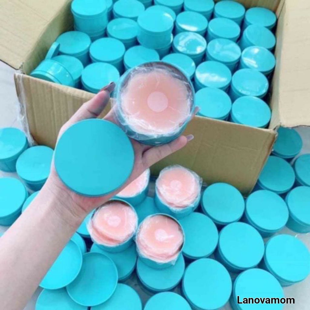 Miếng Dán Ngực Hộp 5 Đôi Dán Nhũ Hoa Silicon Cao Cấp Siêu Dính sử dụng được nhiều lần