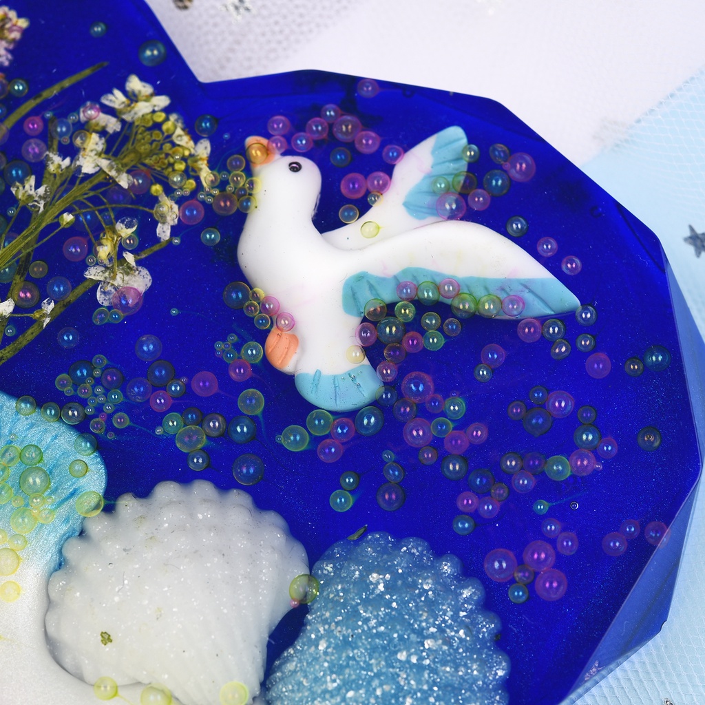 Đầy màu sắc Mixed Water Bubble Bead Mini Glass Holeless Bead DIY Trang sức Làm Phụ kiện Epoxy Nail Nghệ thuật Thủ công mỹ nghệ Filler