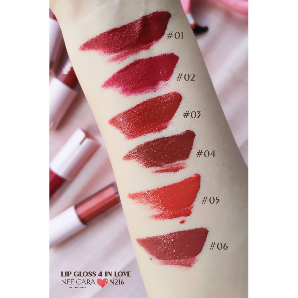 Son Kem Lỳ Nee Cara Lipstick 4 In Love Flamingo N216