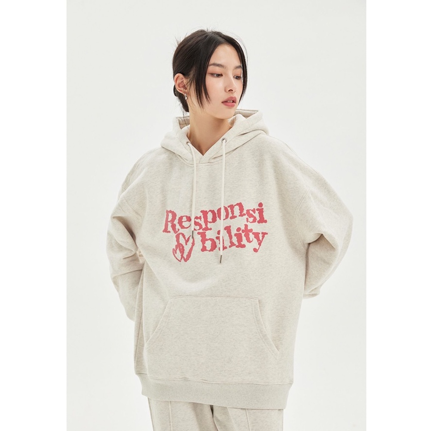 Áo Hoodie Tay Dài Form Rộng Theo Phong Cách Retro Mỹ Dễ Phối Đồ