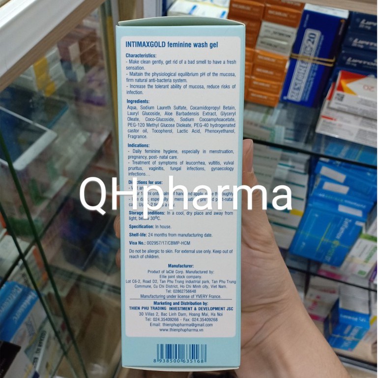 Dung dich vệ sinh cao cấp INTIMAX GOLD 200ml