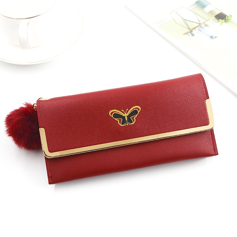 Ví Nữ Dài Thời Trang Màu Trơn Đơn Giản Giá Đỡ