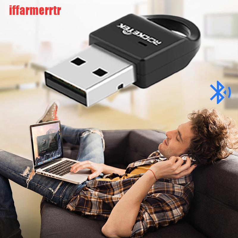 {iffarmerrtr}USB Bluetooth Adapter 4.0 Wireless Bluetooth Adapter Audio Receiver Transmitter LKZ