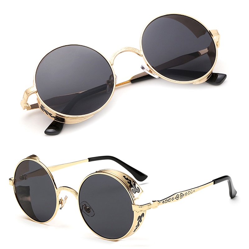 Kính Mát Phân Cực Gọng Tròn Phân Cực Thời Trang Cho Nam Nữ