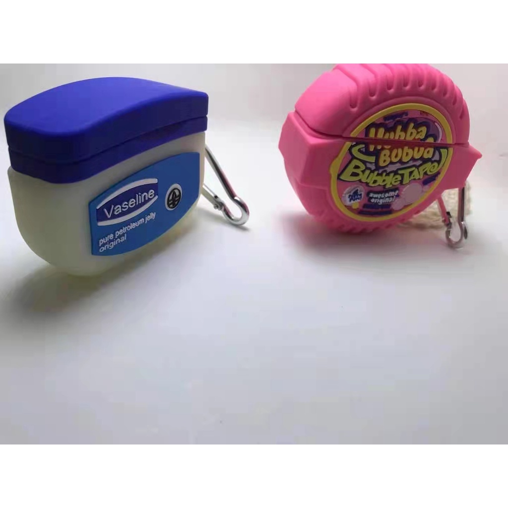 VASELINE Vỏ Bảo Vệ Hộp Sạc Tai Nghe AirPods 1 / 2 / 3 / Pro 2 Hình Kẹo Cao Su Hồng Dễ Thương