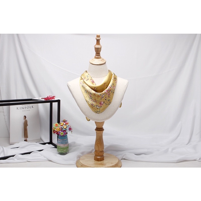 Khăn turban lụa vuông size 70x70cm - Maben