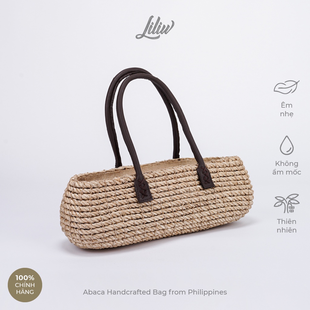 Túi Cói Abaca Dáng Thuyền Quai Da Bền, Đẹp, Chắc Chắn, Chịu Nặng Tốt Dành Cho Mọi Dịp Xuống Phố Hay Sự Kiện