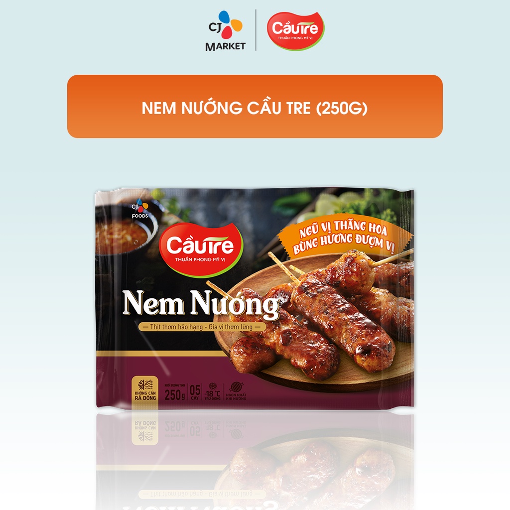 [HCM] Nem nướng Cầu Tre (Xiên que) gói 250g