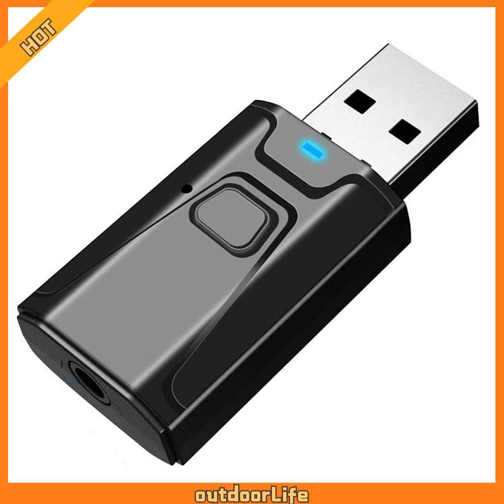 Usb Dongle Thu Phát Bluetooth 5.0 2 Trong 1 Cho Loa Tv