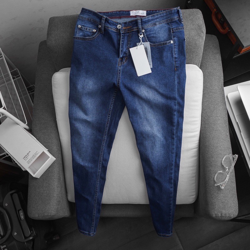 [⚡Giá rẻ⚡️] Quần jean nam slimfit ống ôm nhẹ jean co giãn vnxk chất xịn | BigBuy360 - bigbuy360.vn