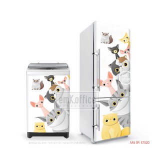 Miếng dán tủ lạnh - chất liệu decal chống thấm - mã ET520