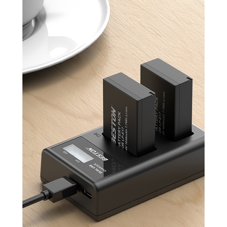 Caricabatterie Doppio USB Newmowa Per Fujifilm NP-W126 E NP-W126S, Input 5V 2A, Output 8.4V 600mA, Per X-T1 X-T2 X-Pro1 E Altri Modelli