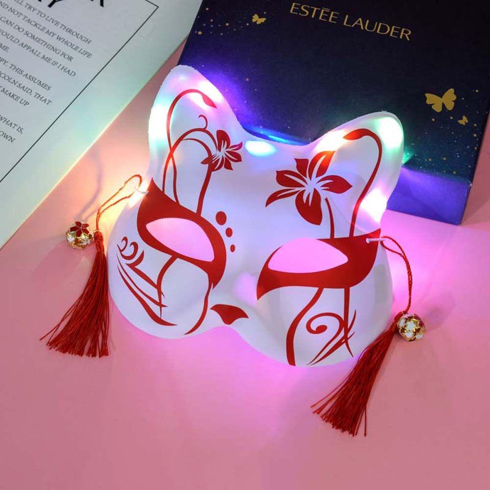 Mặt Nạ Hóa Trang Nhân Vật Hatsune Miku Có Đèn Led Phát Sáng Độc Đáo