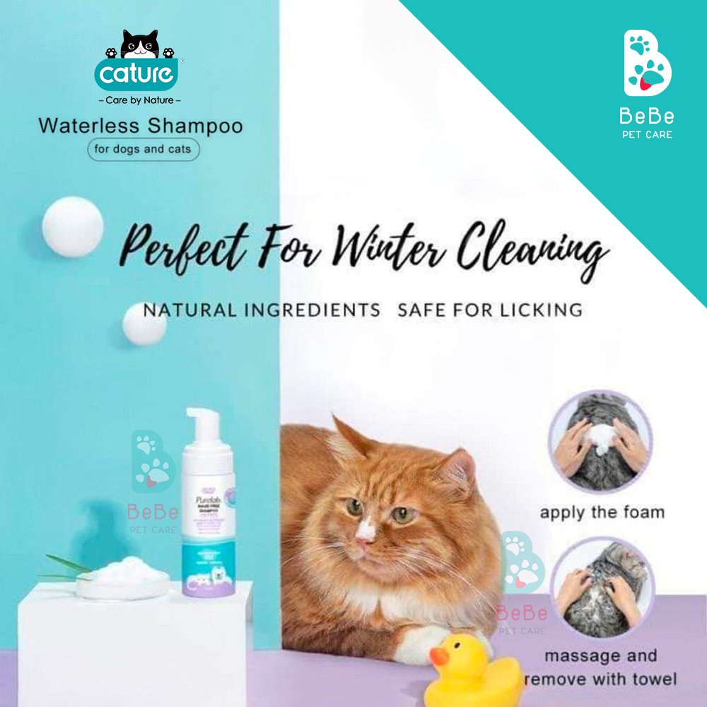 Sữa Tắm CATURE Waterless Shampoo Không Dùng Nước Cho Chó Mèo