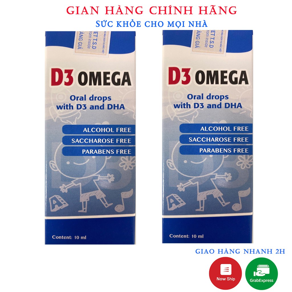 ▬✜D3 Omega.Bổ Sung Vitamin D3,DHA Giúp Phát Triển Chiều Cao,Trí Não Toàn Diện Cho Bé