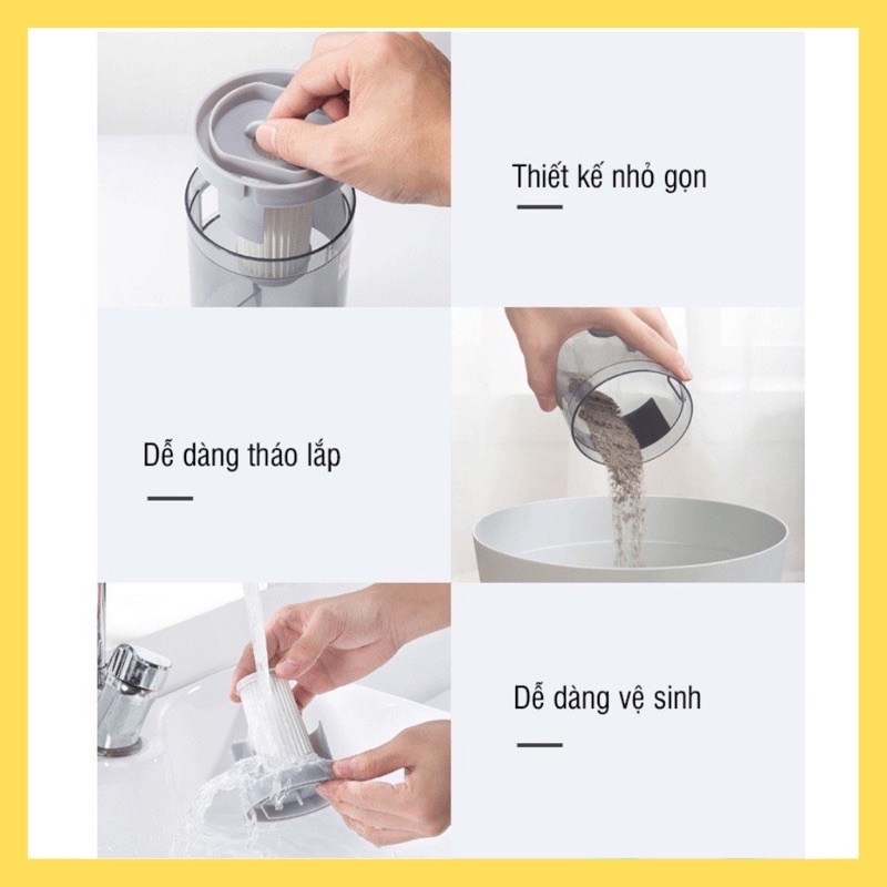 [MÀU XANH 3 ĐẦU HÚT] Máy hút bụi cầm tay BEAR XCQ-B04A1, Máy hút bụi giường nệm, sofa, công suất 400W, lực hút 10000Pa