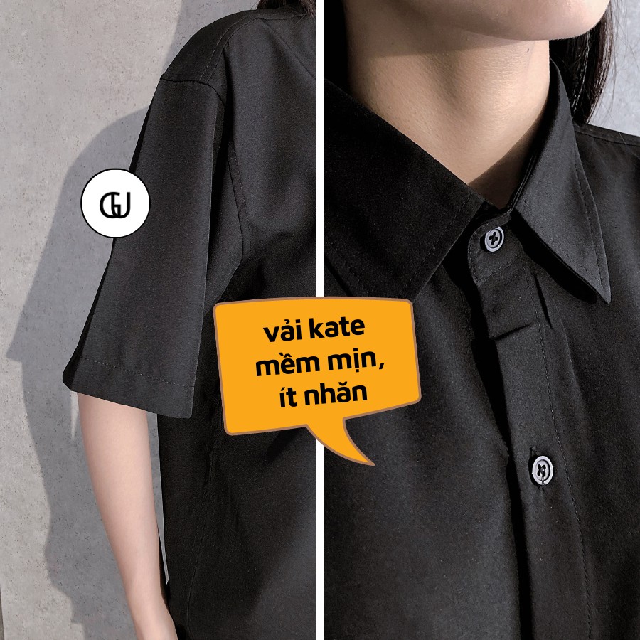 Áo Sơ Mi Nam Nữ Form Dáng Rộng, Vải Kate Mềm Mịn Thích Hợp Cho Đi Học, Đi Làm, Đi Chơi GUF | BigBuy360 - bigbuy360.vn