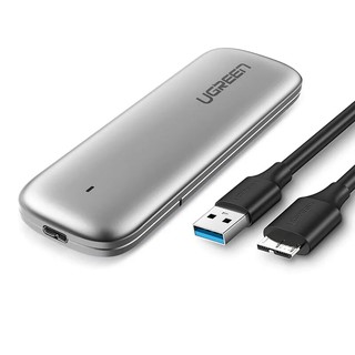 5Gbps USB 3.0 M.2 NGFF SATA SSD hộp box đựng ssd màu bạc NW121 Ugreen 60530