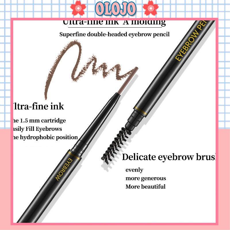 ⚜️Bút Chì Kẻ Lông Mày Hai Đầu Siêu Mịn 1.5mm Không Thấm Nước Và Mồ Hôi Không Phai Màu