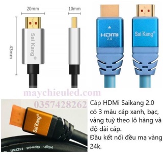 Cáp hdmi saikang 2.0 chiều dài 1.5 mét - saikang 2.0 1.5m
