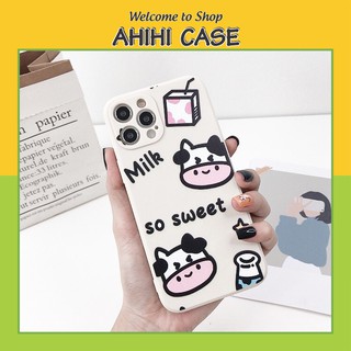 Ốp Lưng Iphone Hình Bò Sữa Milk So Sweet IP 6plus/7plus/8plus/X/Xs/XS Max/11/11 Pro/11 Promax/12 Promax