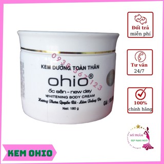 Kem Body OHIO, Kem Body Trắng Da Mềm Mịn Thẩm Thấu Tức Thì Không Bết Rít 180g - Mỹ Phẩm Chính Hãng Sỉ Và Lẻ