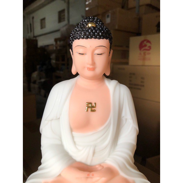 Tam Thánh Phật bằng đá cao 30cm - Thích Ca-Quan Âm-Đại Thế Chí