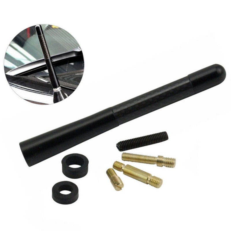 Ăng ten thu sóng Radio Fm 12cm giả vân carbon cho xe hơi, ô tô - Anten
