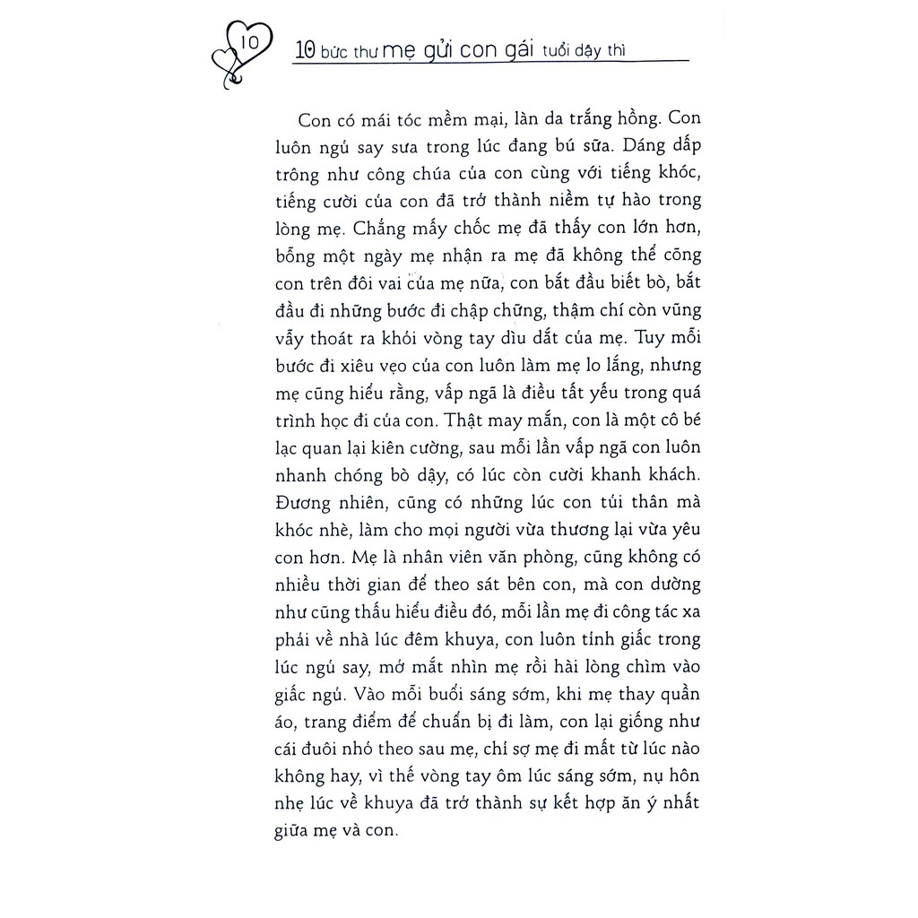 Sách PN - 10 bức thư mẹ gửi con gái tuổi dậy thì