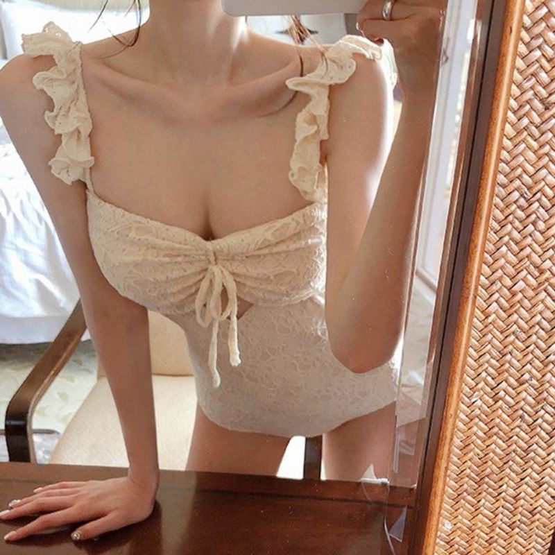 Set đồ bơi trắng ngọt ngào liền thân | BigBuy360 - bigbuy360.vn
