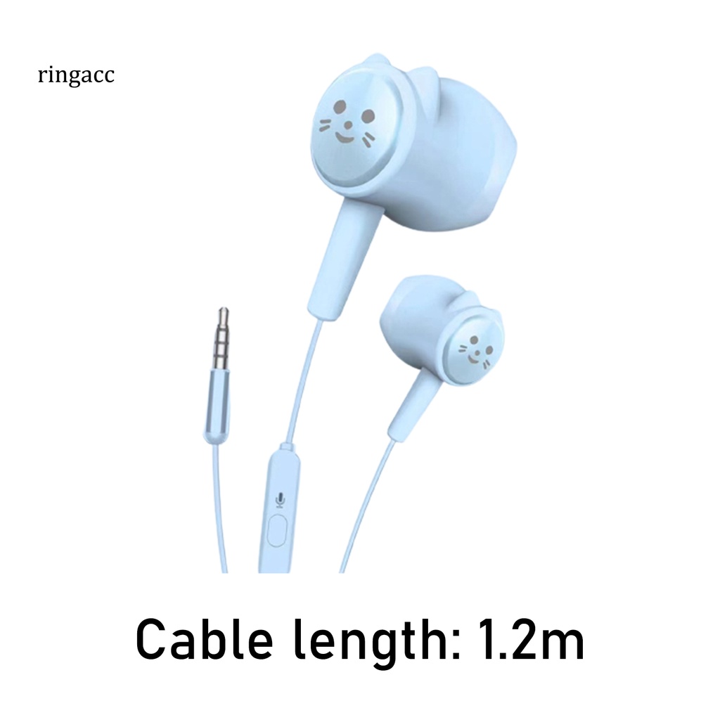 Tai nghe có dây RGA bằng nhựa trọng lượng nhẹ màu kẹo