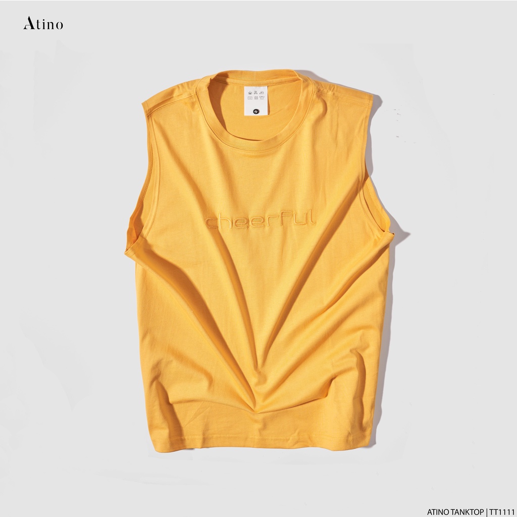 Áo Tank Top Nam CHEERFUL ATINO Chất Cotton Thoáng Mát form Regular TT1111