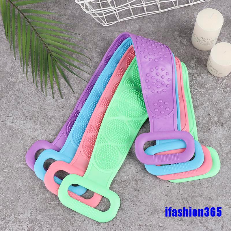 [Hàng mới về] Tấm chà lưng mát xa bằng silicon có thể cuộn lại dùng khi tắm