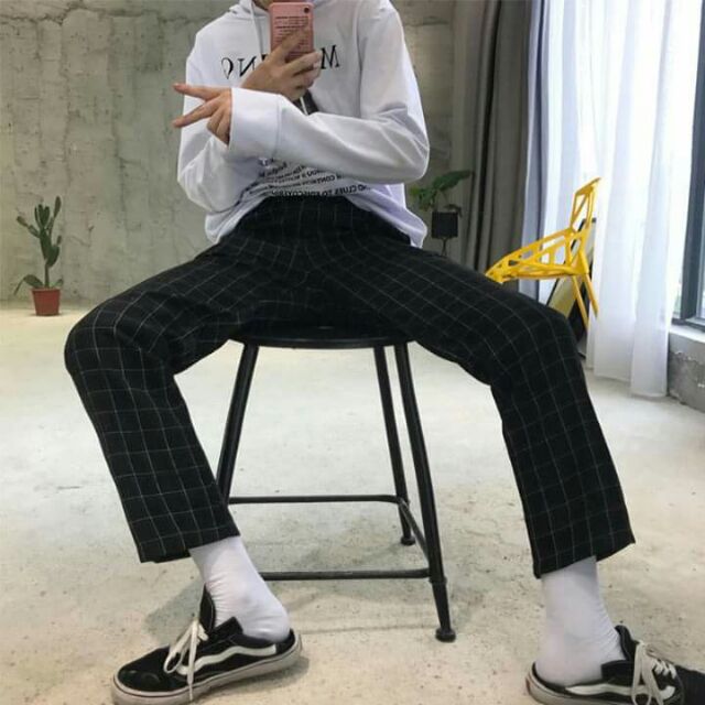 PLAID PANTS - CARO ĐEN - CARO ĐỎ - SỌC VUÔNG | WebRaoVat - webraovat.net.vn