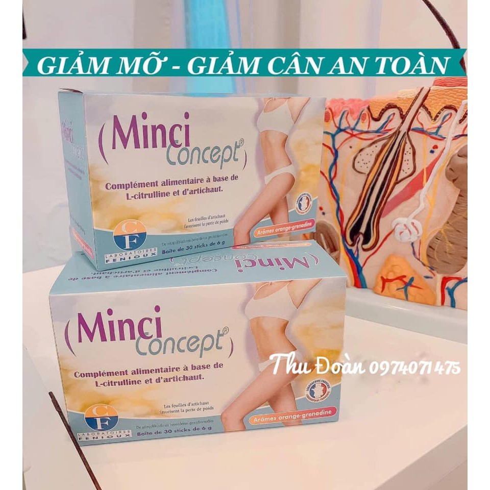 Giảm Cân Minci Concept, Pháp (30 Gói) Giảm Mỡ Bụng Eo Đùi Cho Phụ Nữ An  Toàn, Không Gây Mệt Mỏi, Mất Nước | Shopee Việt Nam