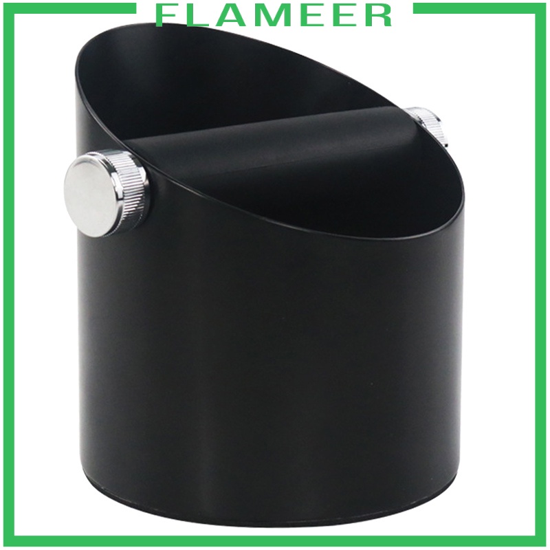 [FLAMEER] Black Espresso Coffee Knock Box Waste Bin Bucket for Home Office Barista