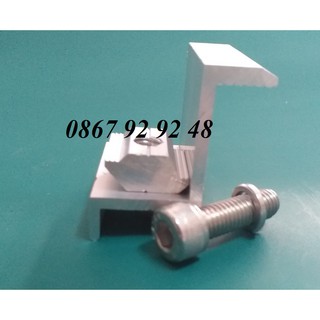 kẹp biên tấm pin năng lượng mặt trời Full bulong + vênh (kẹp cuối)