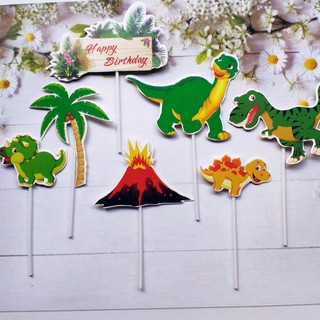 [FREESHIP❤️] - Set cắm khủng long - Phụ Kiện Bánh