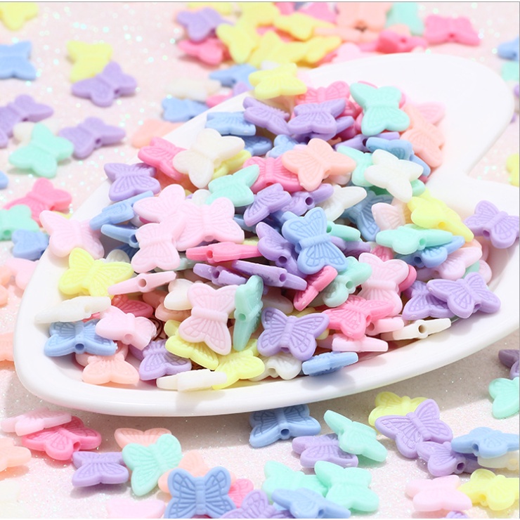 20/50/100gam hạt nhựa hình bướm 11x15mm