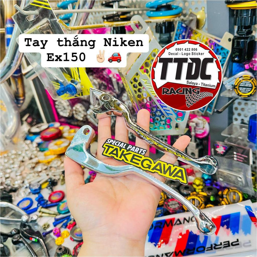[Giá 1 cặp] Tay thắng niken siêu bóng gắn cho xe Exciter 150✌
